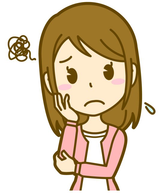 悩んでるの画像