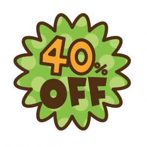 ブラインド40%OFF