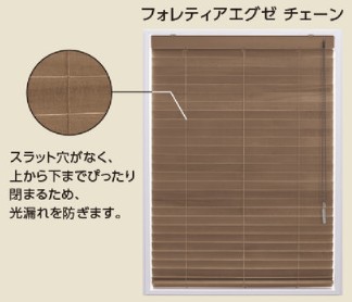 フォレティアエグゼチェーンのスラット穴なし写真